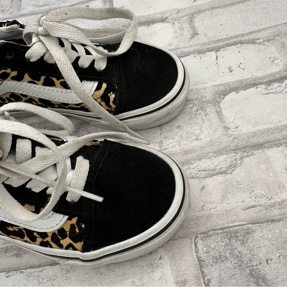 Vans Kids Old Skool Leopard Shoe Animailer Brown Leopard - Picture 7 of 8